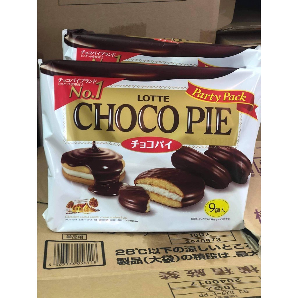 BÁNH CHOCO PIE LOTTE 9PCS NHẬT BẢN | Shopee Việt Nam