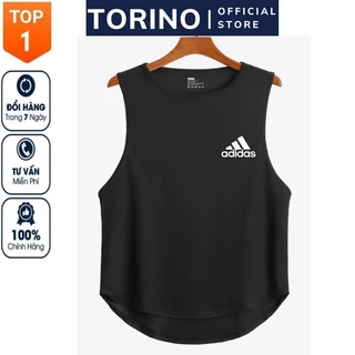 Áo ba lỗ gym nam đẹp logo 𝐀.𝐃𝐈𝐃𝐀𝐒, chất vải Cotton Thái co giãn 4 chiều, lỗ nhỏ thoáng khí, thấm hút mồ hôi tốt