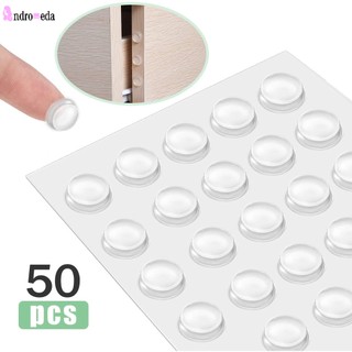 Set 50 Miếng Đệm Cao Su Silicon Trong Suốt Dán Đồ Nội Thất Chống Sốc Chống Trượt