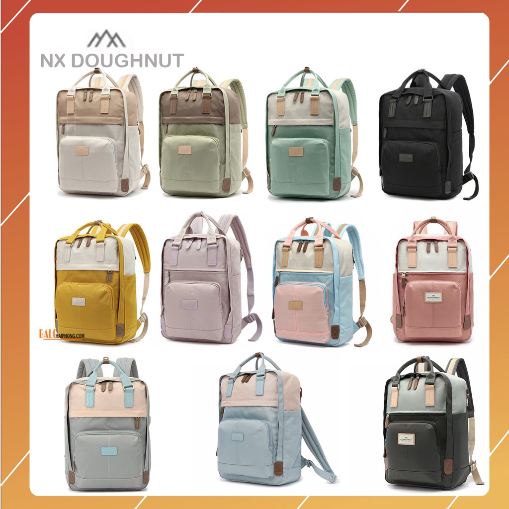Balo Thời Trang Nữ Chống Thấm Nước Nhiều Ngăn Chất Lượng Cao NX Doughnut NX22 Chống Sốc Lót Nỉ