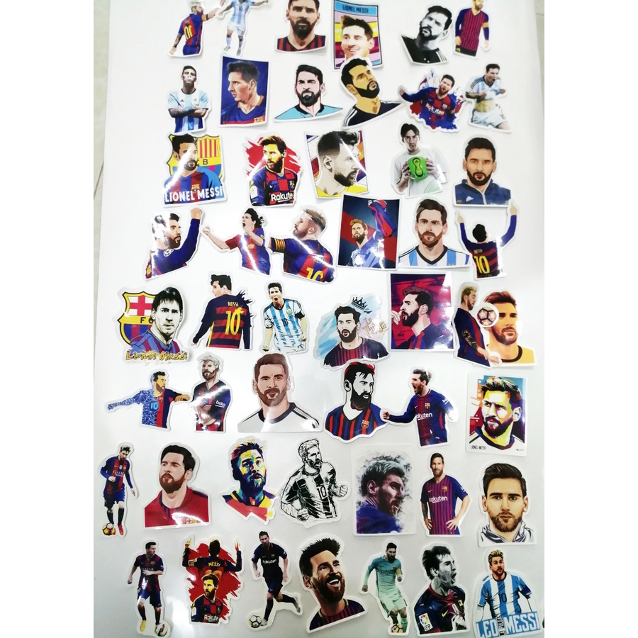 50 sticker Messi, 50 sticker Cr7 Ronaldo | Shopee Việt Nam