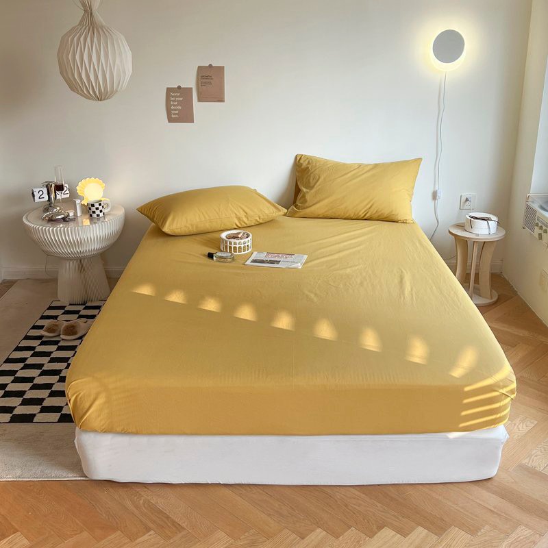 Ảnh Ga giường cotton tici không vỏ gối LIDACO drap giường trơn 15 màu lựa đủ mọi size nệm 4