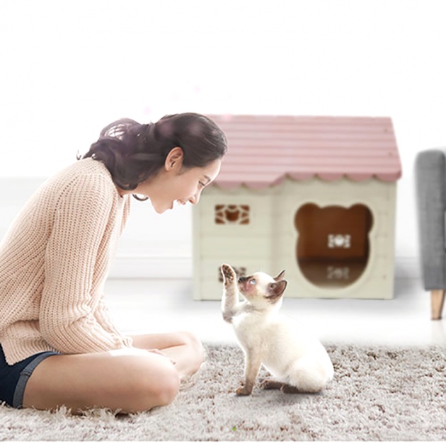 Nhà ở thú cưng PURMI màu Hồng/ Xanh/ Nâu