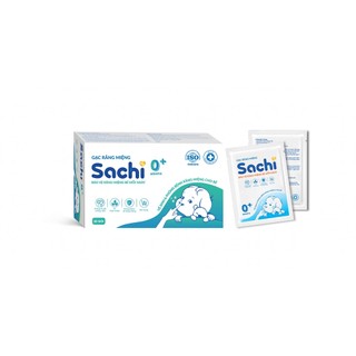 Gạc răng miệng Sachi - Rơ lưỡi, Vệ sinh răng miệng cho bé - 5 gói