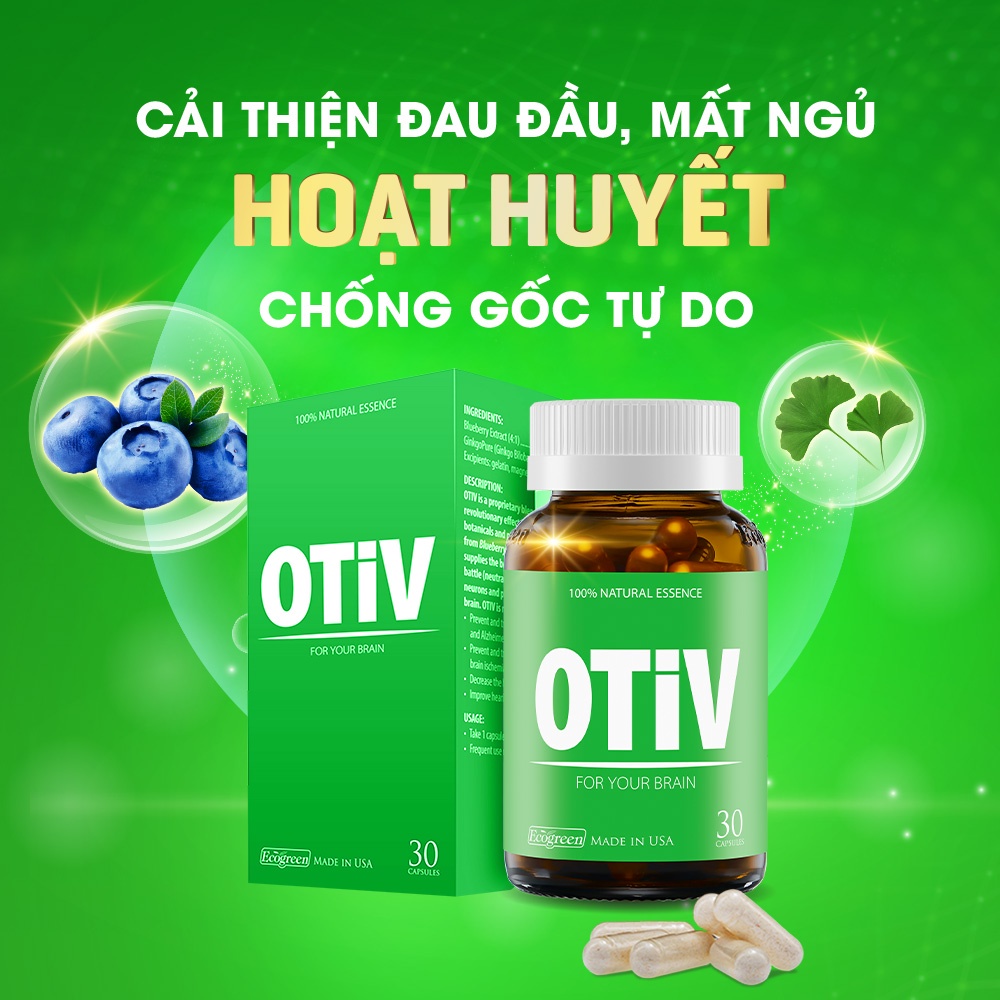 Viên uống OTIV bổ não (30 viên) | Shopee Việt Nam