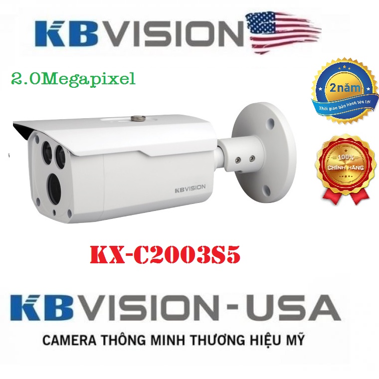 Camera HDCVI hồng ngoại 2.0 Megapixel KBVISION KX-C2003S5 | Shopee Việt Nam