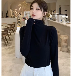Bigsize (58kg đến 95kg)Áo thun Cổ Lọ Tay Dài Áo Thun Giữ Nhiệt Chất Cotton Lạnh Cao Cấp A331