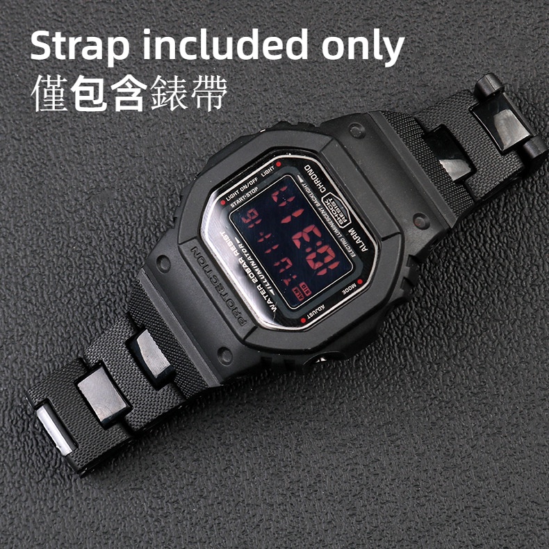 Dây Đeo Bằng Nhựa Thép Không Gỉ 16mm Cho Đồng Hồ Casio dw5600 DW6900 GWM5610 Casio 16mm