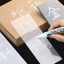Bút Lông Màu Trắng Hai Đầu 0.7 / 1.0 / 2.5mm Khô Nhanh Chống Nước