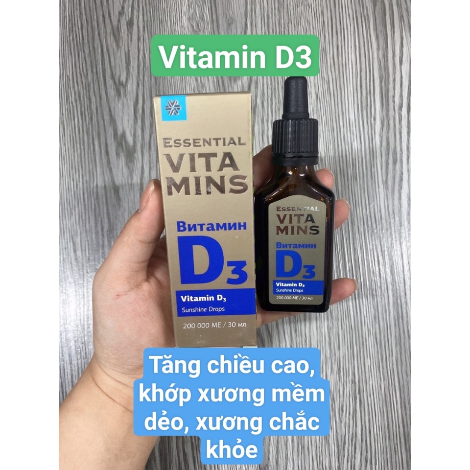 Vitamin D3 - Siberian Wellness - Tăng chiều cao, khớp xương mềm dẻo ...