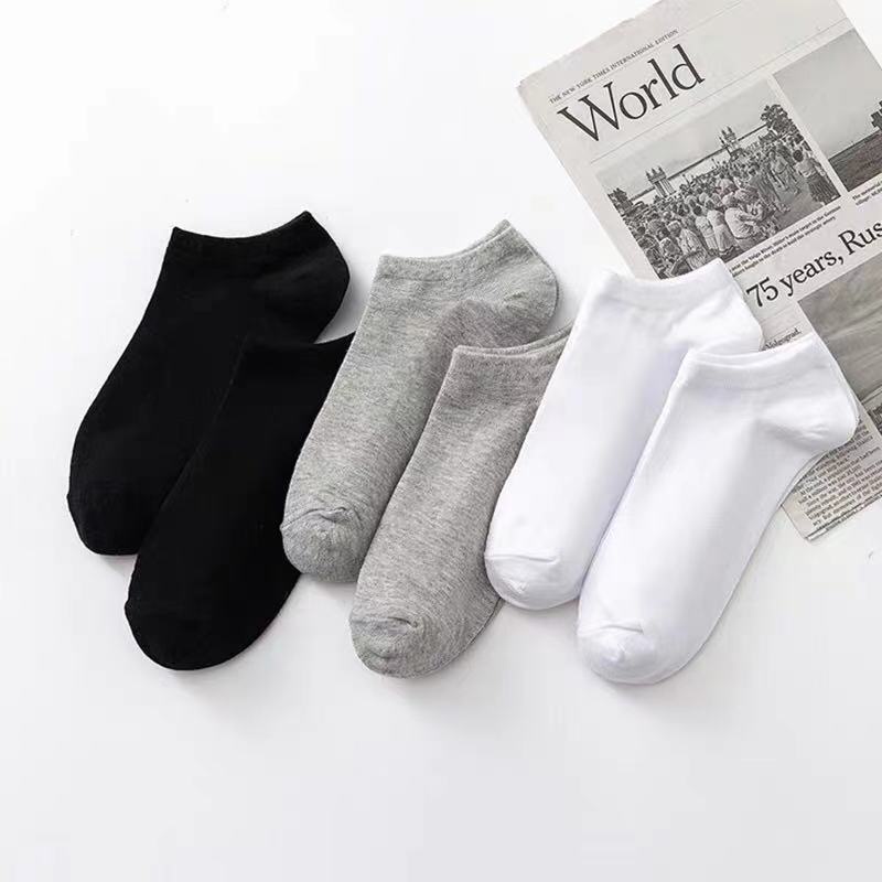 Combo Đôi Tất Nam Cổ Ngắn Công Sở, Vớ Nam Cổ Thấp Sợi Dệt Cotton Co Dãn ZANABRA T054