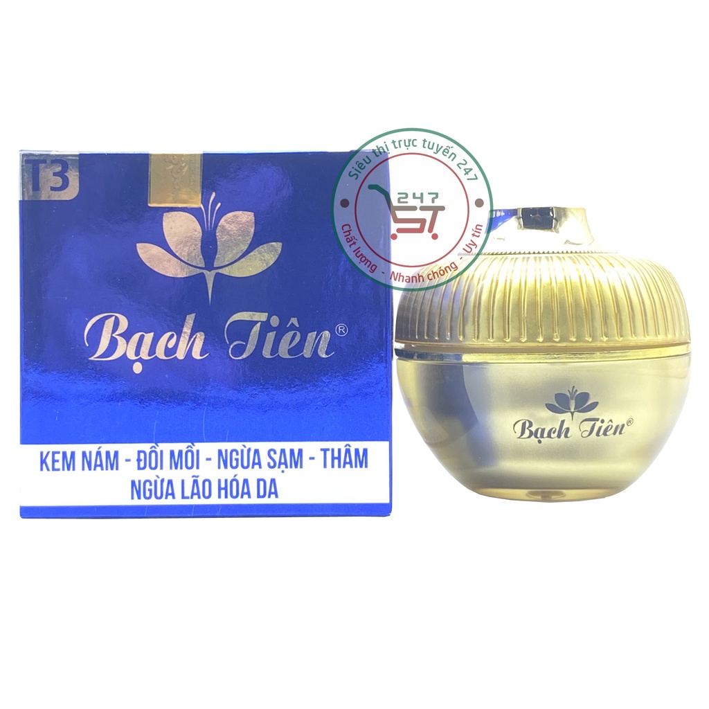 Kem Nám Tàn nhang dưỡng Trắng da ngừa Sạm Đồi mồi Thâm Ngừa lão hóa Bạch Tiên (xd-bạc)
