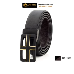 Thắt lưng da bò khóa xoay MIB35-2M01 | Anh Tho Leather