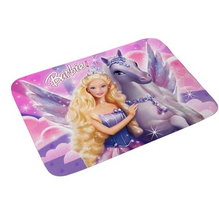 Màu Hồng Công Chúa Disney Barbie Trẻ Em Quà Tặng Sinh Nhật Phổ Biến Thảm Lót Sàn In Thảm Cửa Cho Phòng Tắm Nhà Bếp Lối Vào Thảm Trang Trí Nhà Cửa Thảm Sàn Chống Trượt 60x40cm