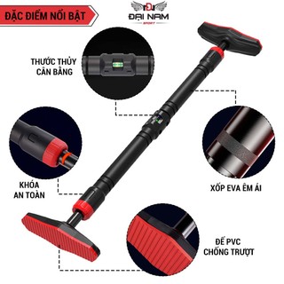 Xà Đơn Treo Tường 2023 Tích Hợp Giọt Nước Chỉnh Thăng Bằng Chịu Lực 250kg Đại Nam Sport + Găng Tay