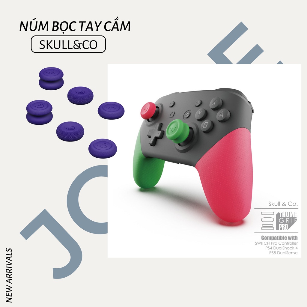 Núm bọc Thumb Grip Set hãng Skull & Co cho analog Pro Controller ...