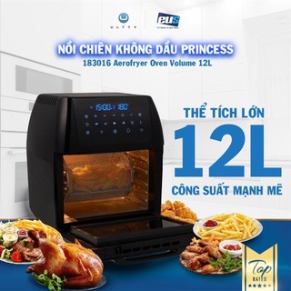 Nồi Chiên Không Dầu Princess Hà Lan, Lò nướng, làm bánh, Công Suất 1800w, Dung Tích 12L, Bảo Hành 3 năm Hàng Chính Hãng