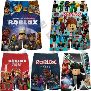 * ENX * Áo sơ mi Robloxs cho trẻ em Quần short Roblox cho trẻ em Bé trai 3-14 tuổi