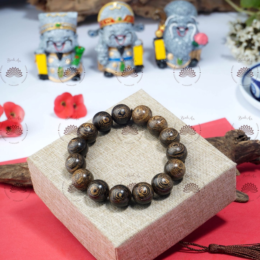 1 combo trầm xông đốt được tặng khi mua Vòng tay trầm hương tròn đơn 12 ly sánh chìm cao cấp tự nhiên nam nữ