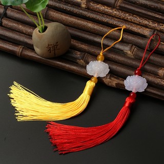 [Set 10 ]Dây treo tua rua hoa sen, dây trang trí ngọc bội hoa sen