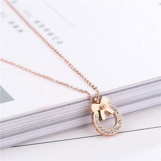 Dây chuyền nữ LAMY Diamond Bow Necklace Rose Gold 6031