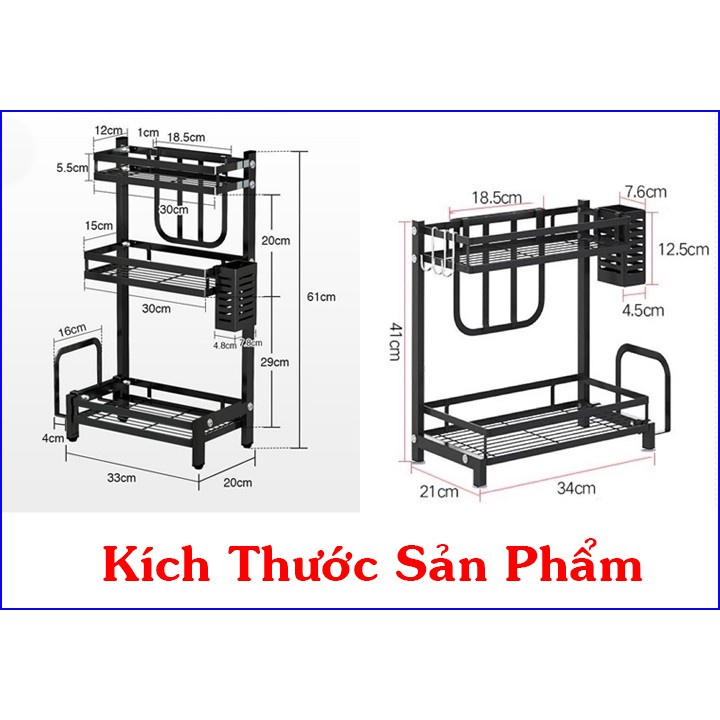 Kệ Gia vị - Sơn 5 lớp chống gỉ - Chất liệu dày dặn - Kiểu dáng sang trọng - Giao nhanh