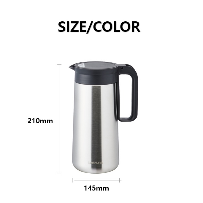 [LocknLock] Bình đựng bàn bằng thép không gỉ 1.4L