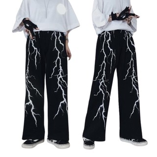 Quần Jogger Nam Nữ Thể Thao Dài Vải Thun Co Giản 4 Chiều Thiết Kế tia chớp Trẻ Trung Năng Động K1