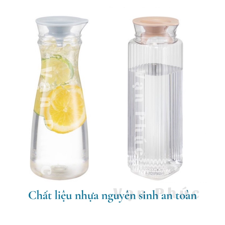 Ảnh Bình đựng nước Inochi Yama 1.3L, nhựa không mùi hôi, bình đựng nước lạnh, bình nước mát 4