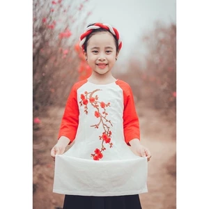 áo dài bé gái