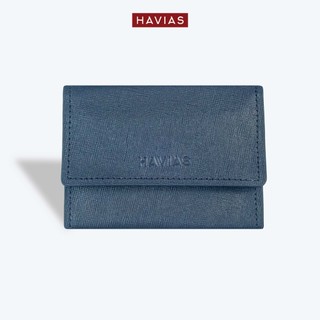 Ví Da Gấp mini HAVIAS Da Bò thật Saffiano Ý Lucy2
