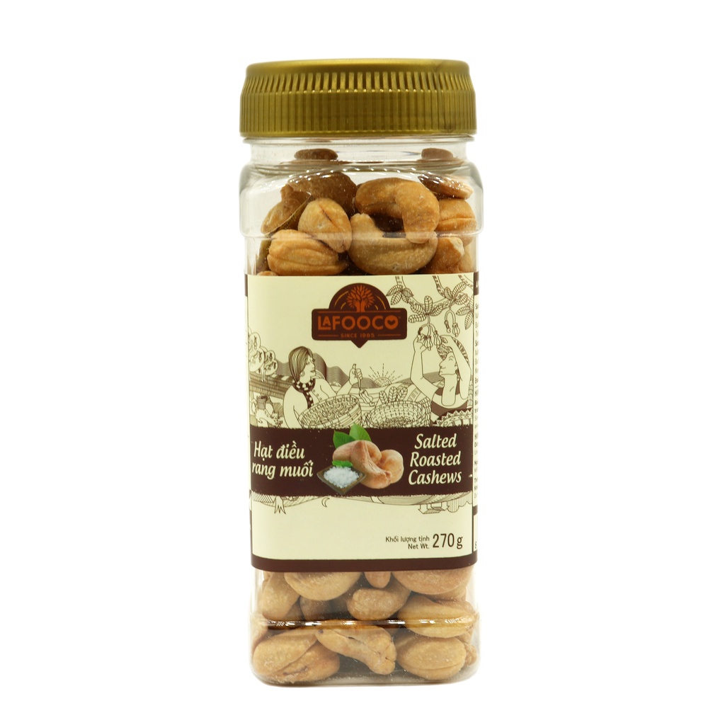 Hạt Điều Rang Muối 270g LAFOOCO salted roasted cashew nuts [HSD: 08/2026]