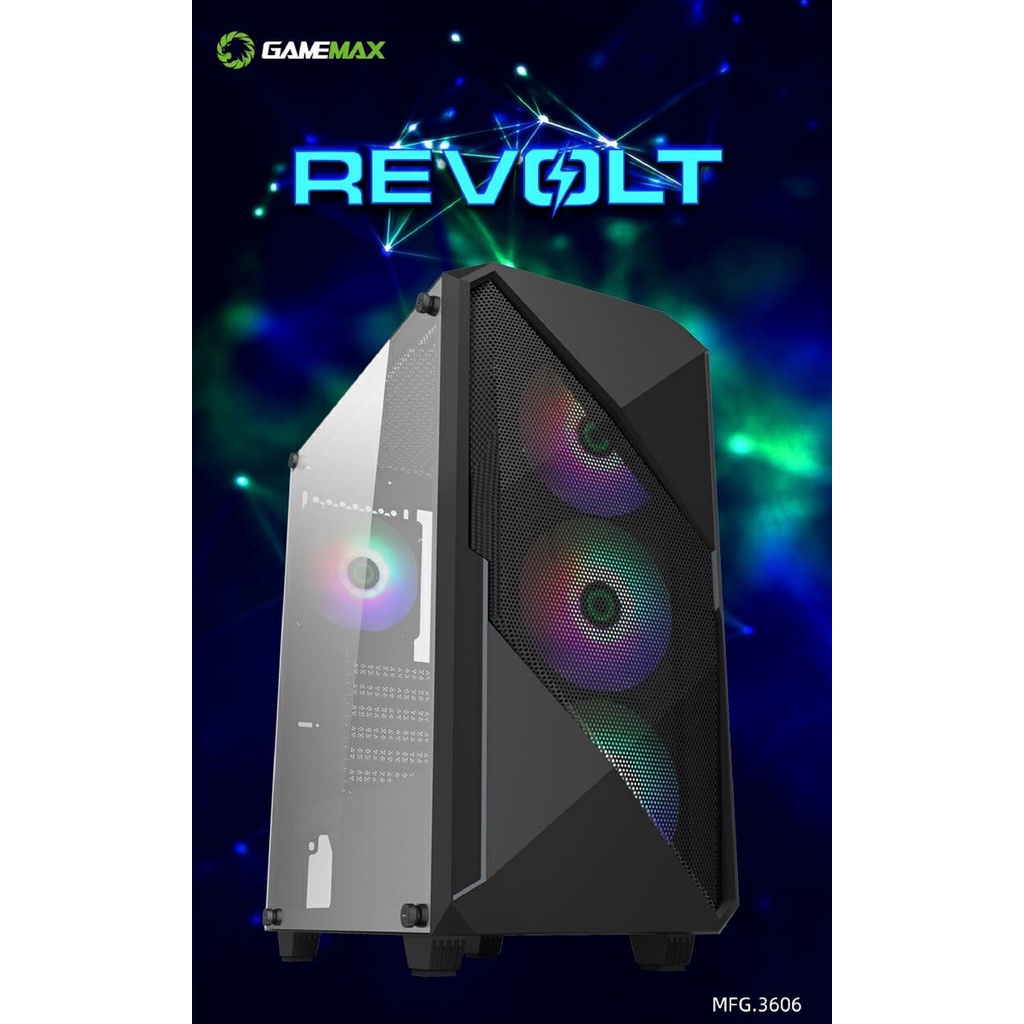 Vỏ máy vi tính GAMEMAX REVOLT (màu trắng)