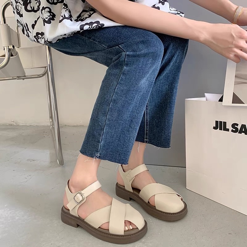 Giày sandal bánh mì ulzang- hàng taobao