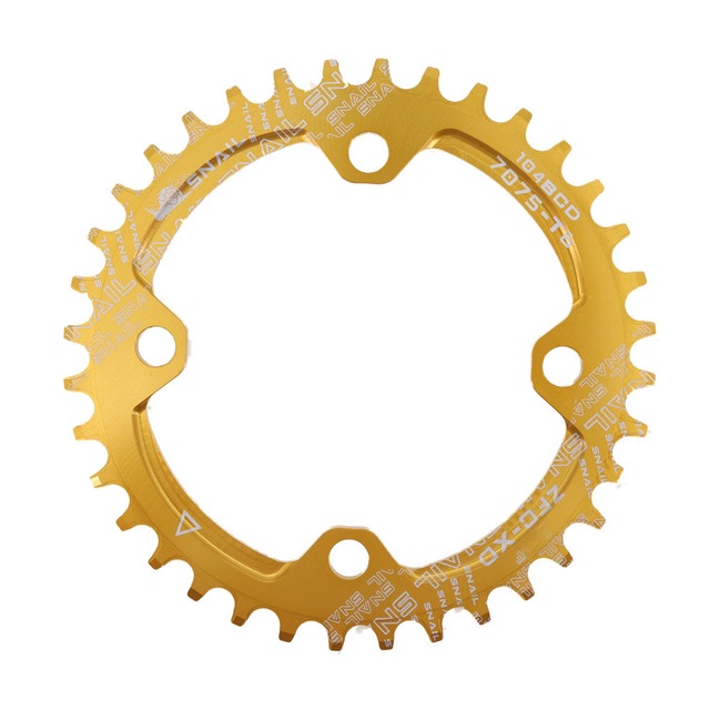 GBYUHAIJUN Kettenblatt 104BCD 44T Gold - MTB Mountainbike Chainring