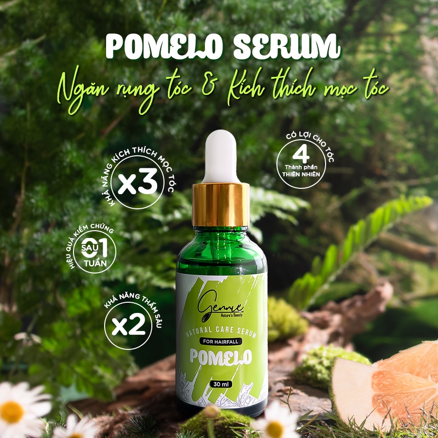 Ảnh Serum Bưởi Gennie Natural Care ngăn rụng & kích thích mọc tóc 30ml [DATE T1/26] 2