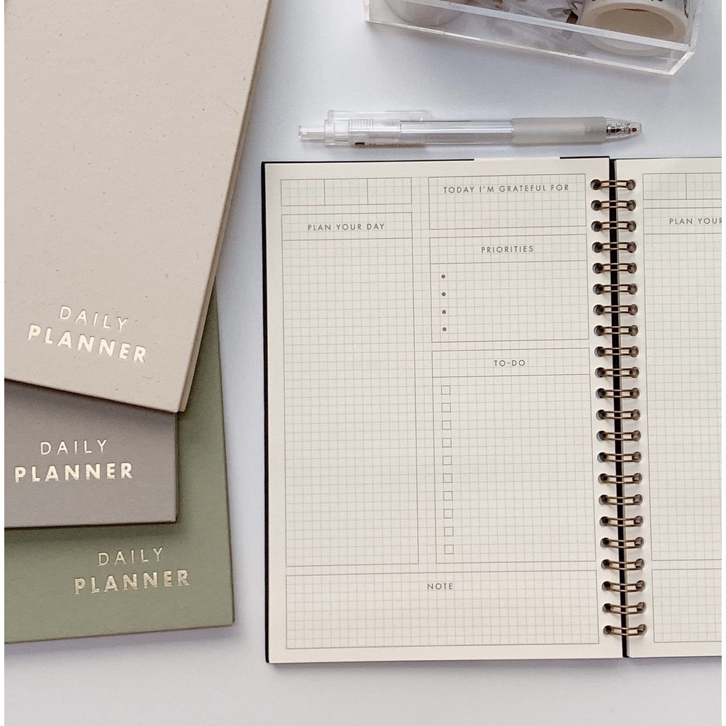 Sổ Basic Planner Lên Kế Hoạch - Sổ Daily Planner | Shopee Việt Nam