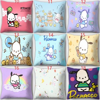 Pochacco Sanrio Family 's Mới Hoạt Hình Dễ Thương Gối Thời Trang Trẻ Em Xe Hoạt Hình Dễ Thương Cusion Cover Vỏ Gối Trang Trí Nhà (Không Có Lõi Gối)