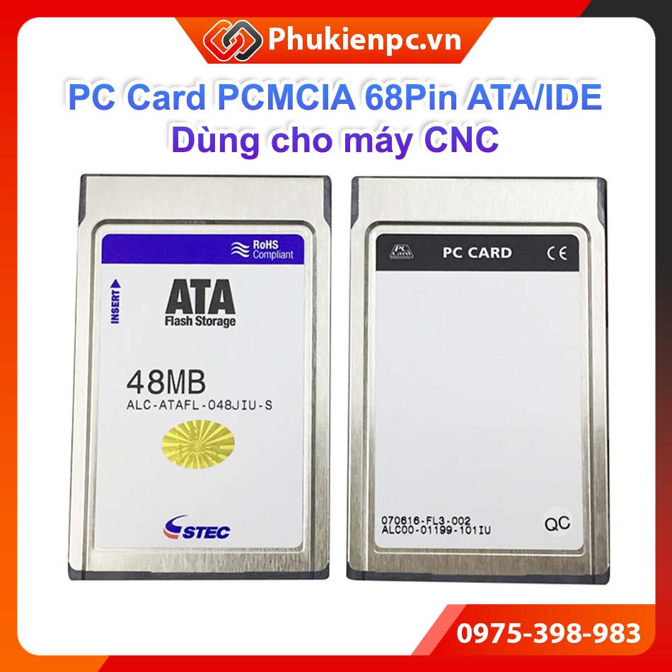 Thẻ nhớ PC CARD PCMCIA 68Pin 48MB cho máy CNC Memory Card Industrial ...