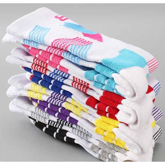 Vớ Tất cotton loại dày phù hợp chạy bộ, bóng đá, bóng rổ, bóng chuyền, tập gym...