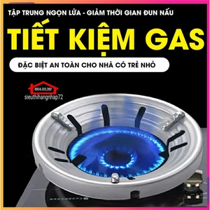 Kiềng chắn gió bếp gas không gỉ dễ dàng vệ sinh, tiết kiệm thời gian nấu nướng, tiết kiệm chi phí gas hàng tháng