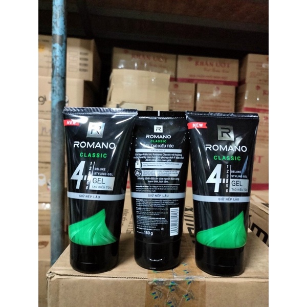 Gel vuốt tóc Romano Classic siêu cứng 150g