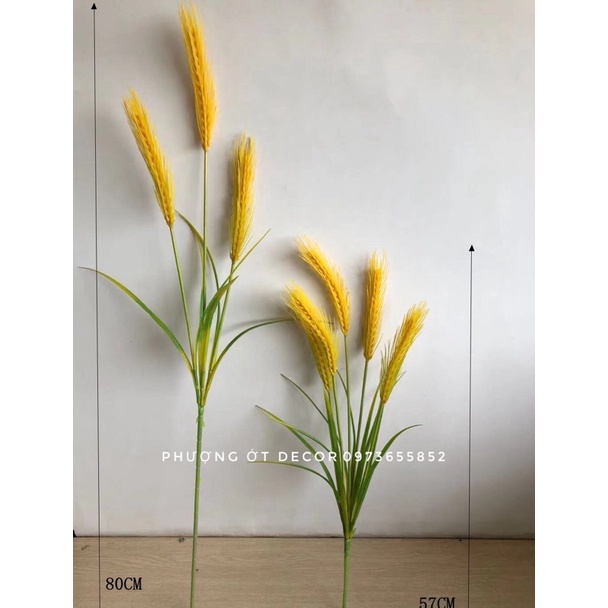 Cây giả - cành lúa mạch giả 3 nhánh và 7 nhánh decor siêu xinh | Shopee ...