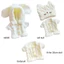 YOLOGO 20cm Quần Áo Búp Bê Đồ Chơi Áo Len Phụ Kiện Bông Búp Bê Nhồi Bông Hoạt Hình Động Vật Jumpsuits