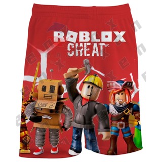 * ENX * Áo sơ mi Robloxs cho trẻ em Quần short Roblox cho trẻ em Bé trai 3-14 tuổi
