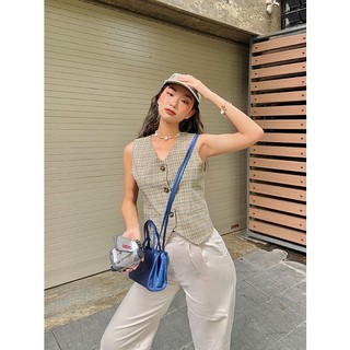 Áo gile kẻ caro Tipsy Gile - Laimer