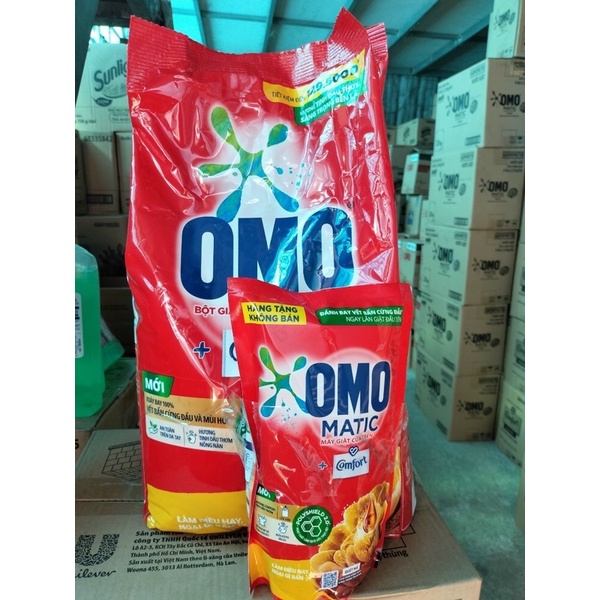 Bột giặt OMO Thế Hệ Mới 5,5kg / 5.1kg tặng - BGOMO