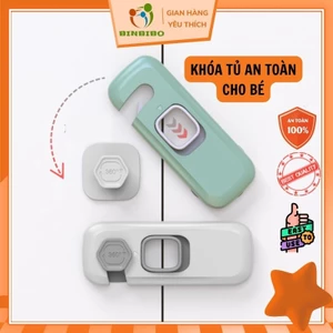 Khóa tủ lạnh, khoá ngăn kéo an toàn cho bé Looktosee chất liệu nhựa ABS cao cấp - Binbibo