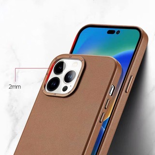 Ốp da Dux Ducis hỗ trợ sạc k dây mềm mịn cho ip 14/14plus/14pro/14promax