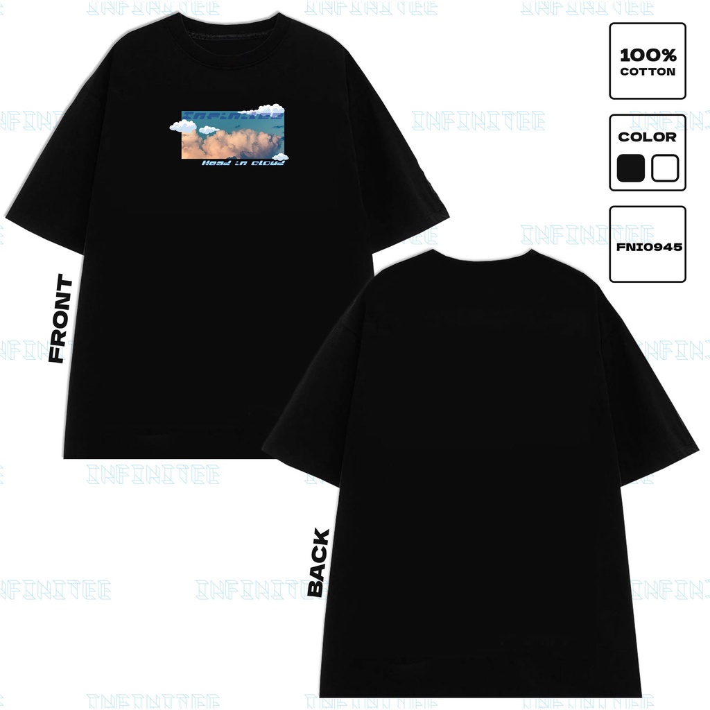 Áo thun INFINITEE Fni0945, Thun 100% Cotton - form rộng Unisex.